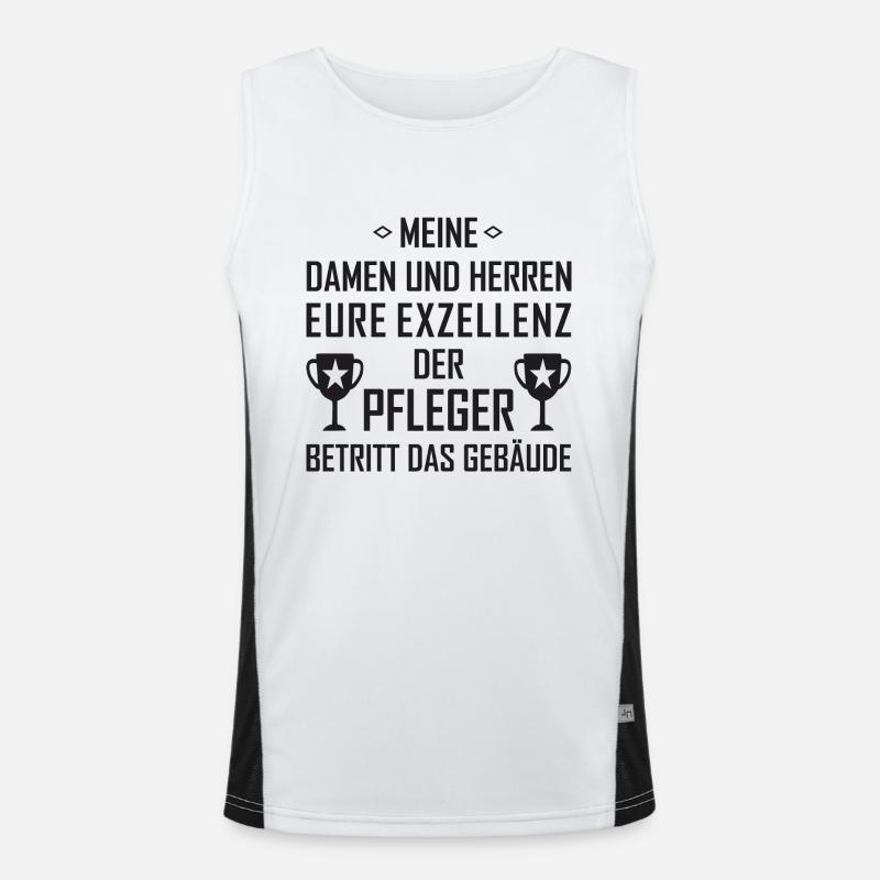 Der Pfleger Funktionelles Kontrast-Tank Top für Männer 