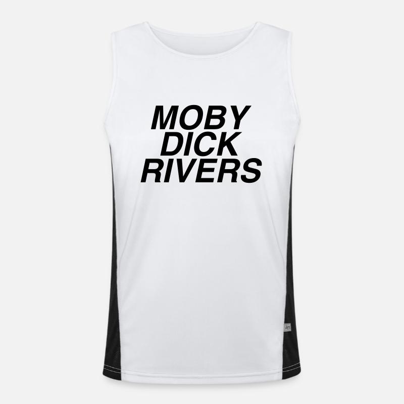 moby dick Flüsse Funktionelles Kontrast-Tank Top für Männer 