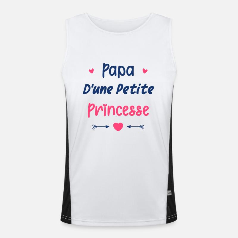 Papa d'une princesse Débardeur respirant contrasté Homme 