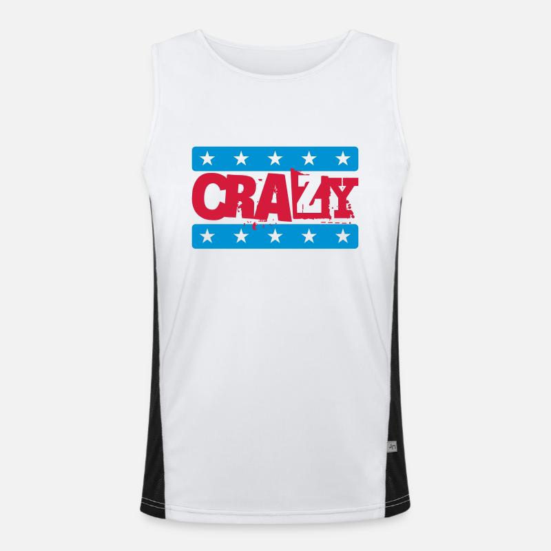 Crazy Funktionelles Kontrast-Tank Top für Männer 