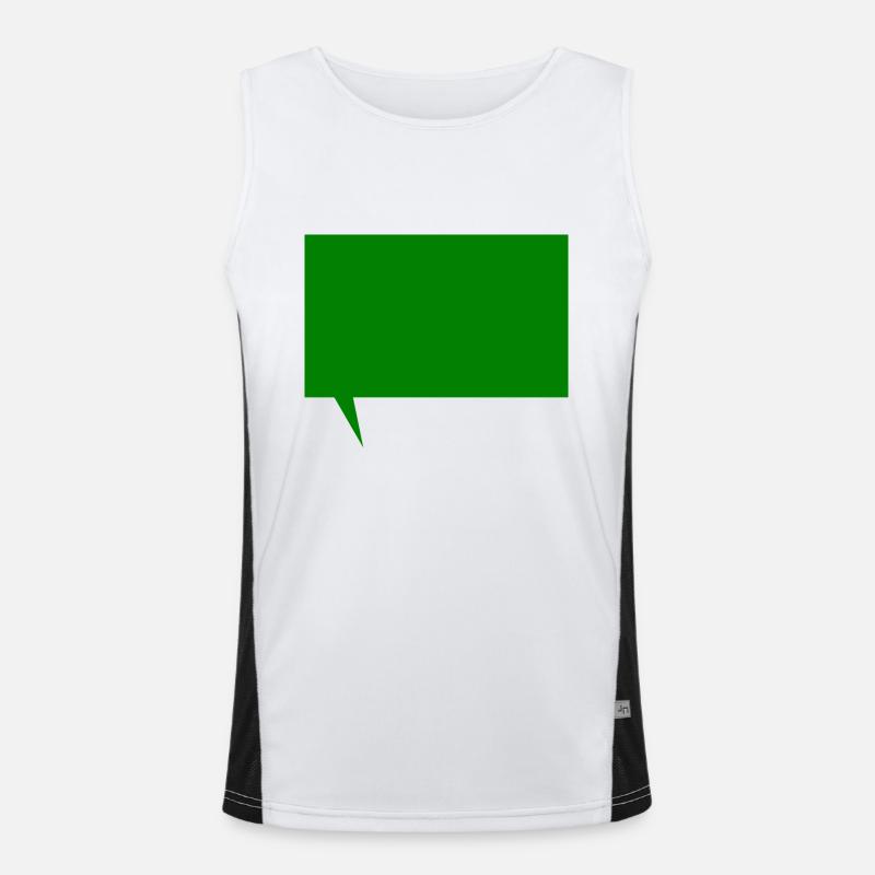 Text message template to design yourself Men's Functional Contrast Tank Top 