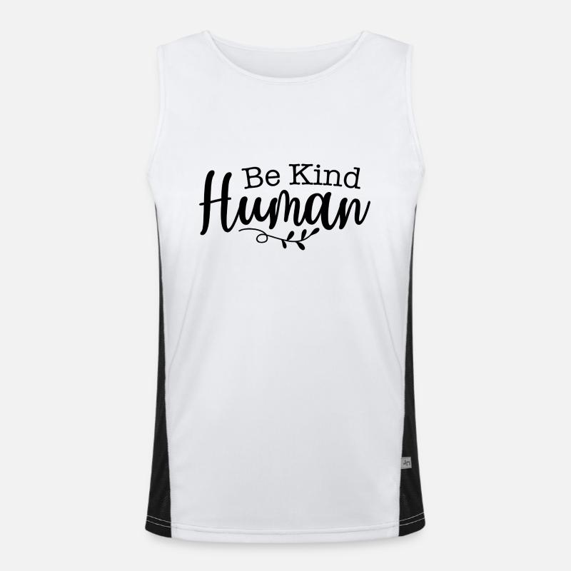 Be kind Men's Functional Contrast Tank Top 