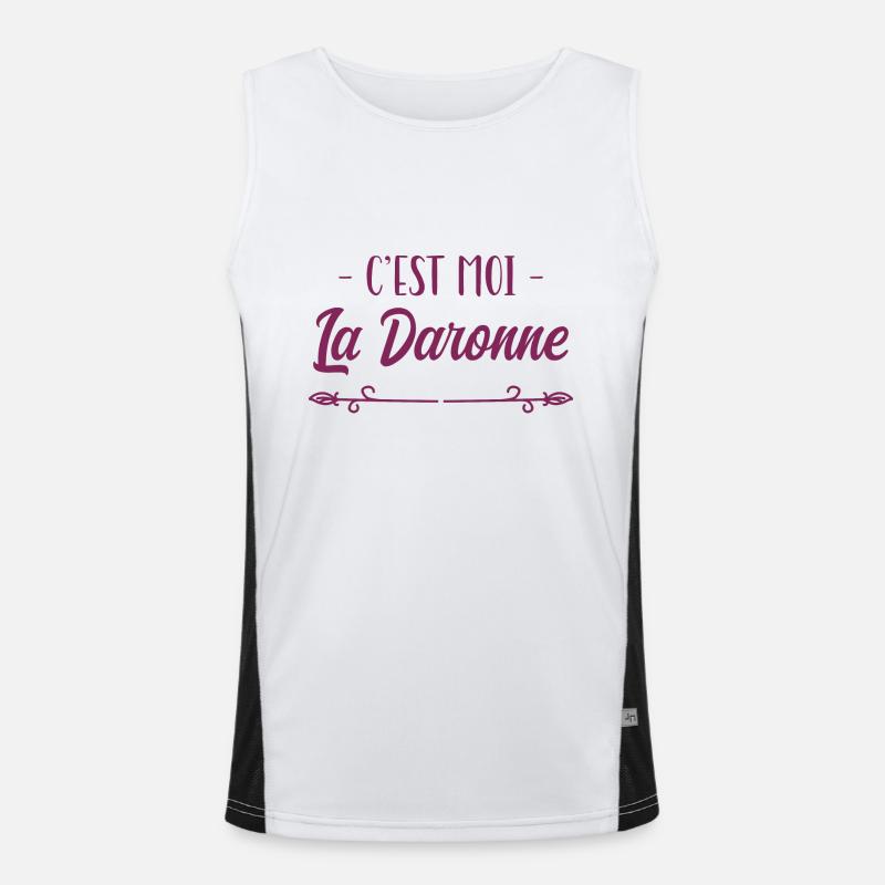 c'est moi La Daronne, la Mère, hymne à la mère. Débardeur respirant contrasté Homme 