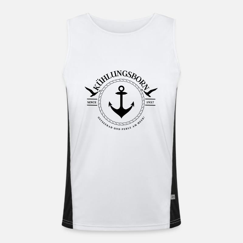 Kühlungsborn , Ostseebad, Perle an der Ostsee Funktionelles Kontrast-Tank Top für Männer 
