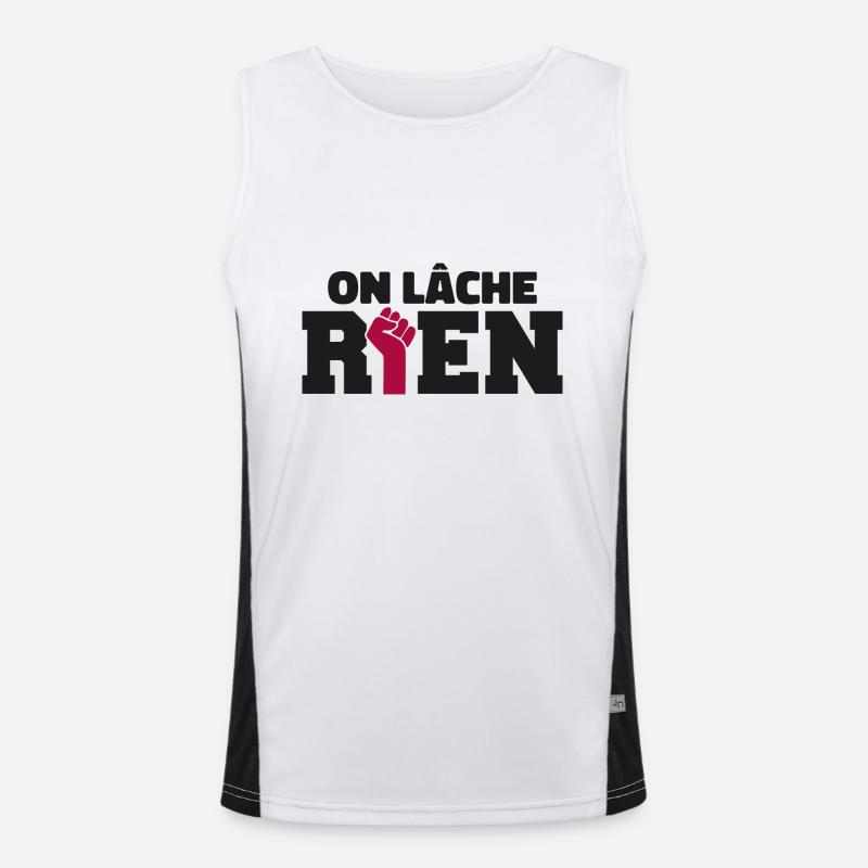 Wir lassen nichts los Funktionelles Kontrast-Tank Top für Männer 