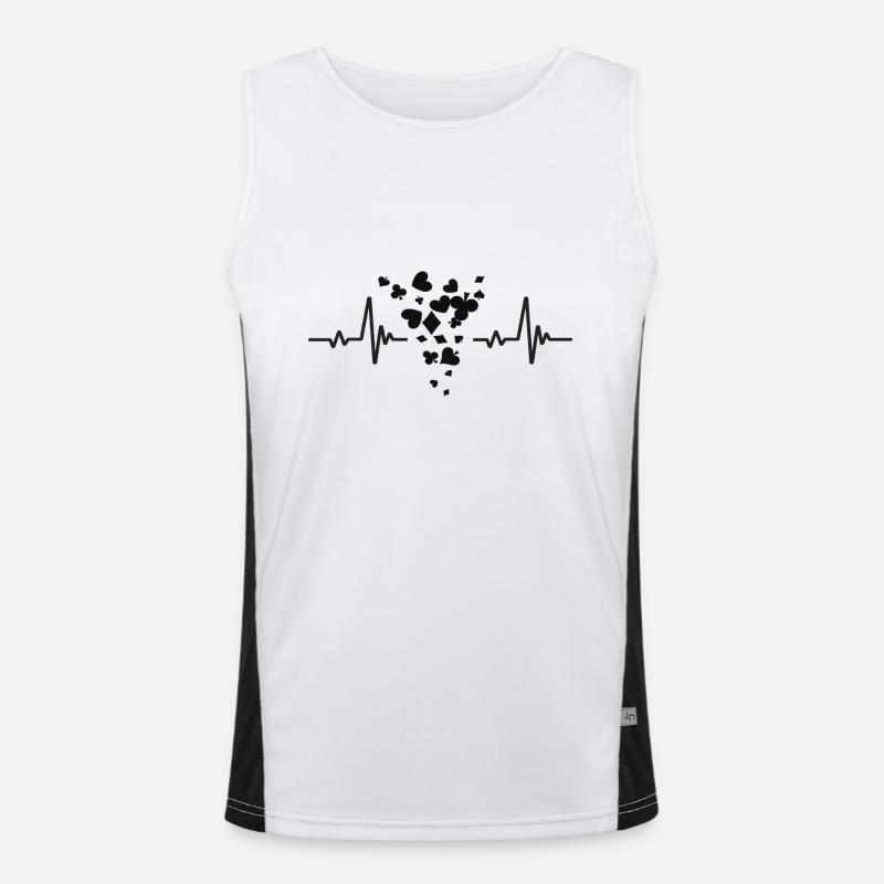 Poker lovers| Poker Men's Functional Contrast Tank Top 