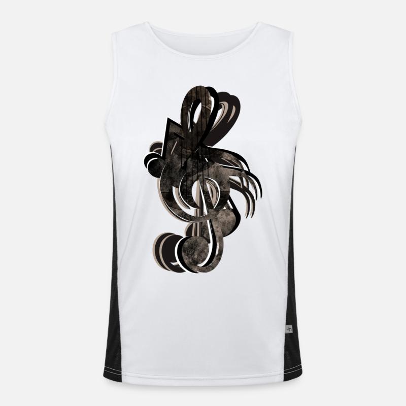 Clef Notes Men's Functional Contrast Tank Top 