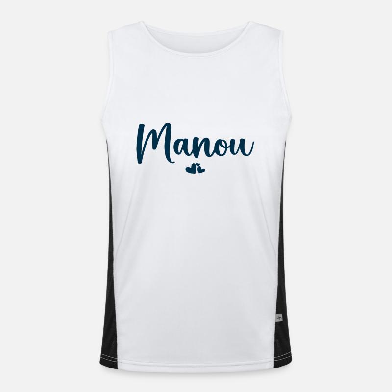Manou Funktionelles Kontrast-Tank Top für Männer 