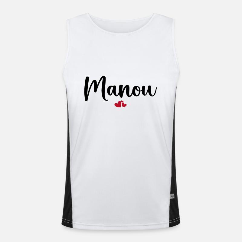 Manou Men's Functional Contrast Tank Top 
