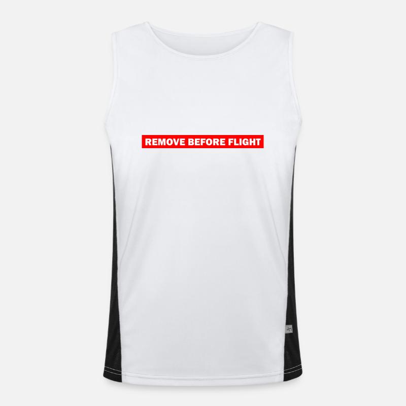 REMOVE BEFORE FLIGHT Men's Functional Contrast Tank Top 