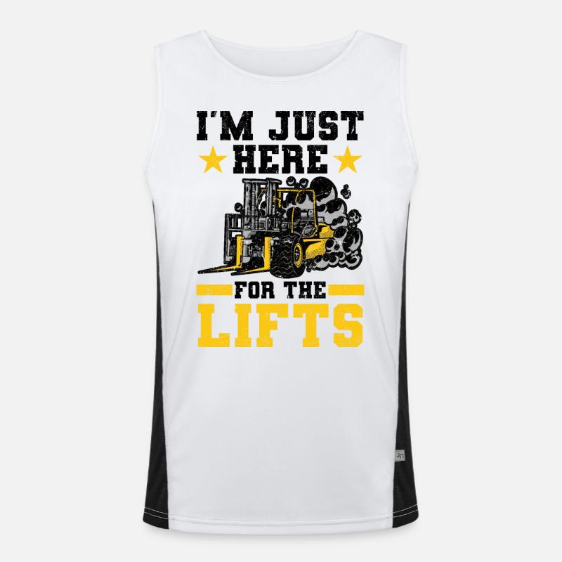 Forklift driver Men's Functional Contrast Tank Top 