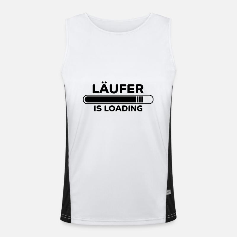 Läufer Spruch Fun Laufen Lustiges Läufer Geschenk Funktionelles Kontrast-Tank Top für Männer 