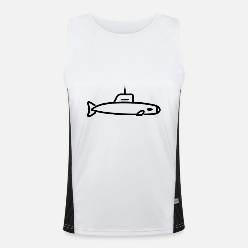 U-Boot-Boot Funktionelles Kontrast-Tank Top für Männer 