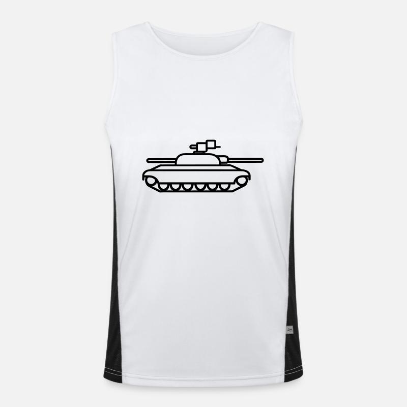 Panzer Funktionelles Kontrast-Tank Top für Männer 