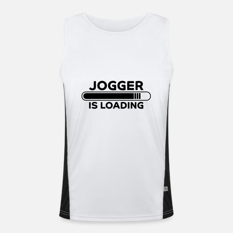 Jogger Spruch Fun Laufen Lustiges Jogging Geschenk Funktionelles Kontrast-Tank Top für Männer 