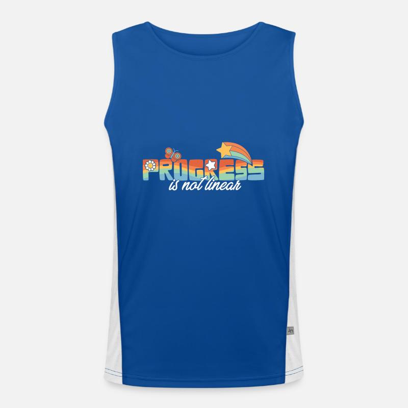 Paraprofessional Sped Teacher Progress Is Not Funktionelles Kontrast-Tank Top für Männer 