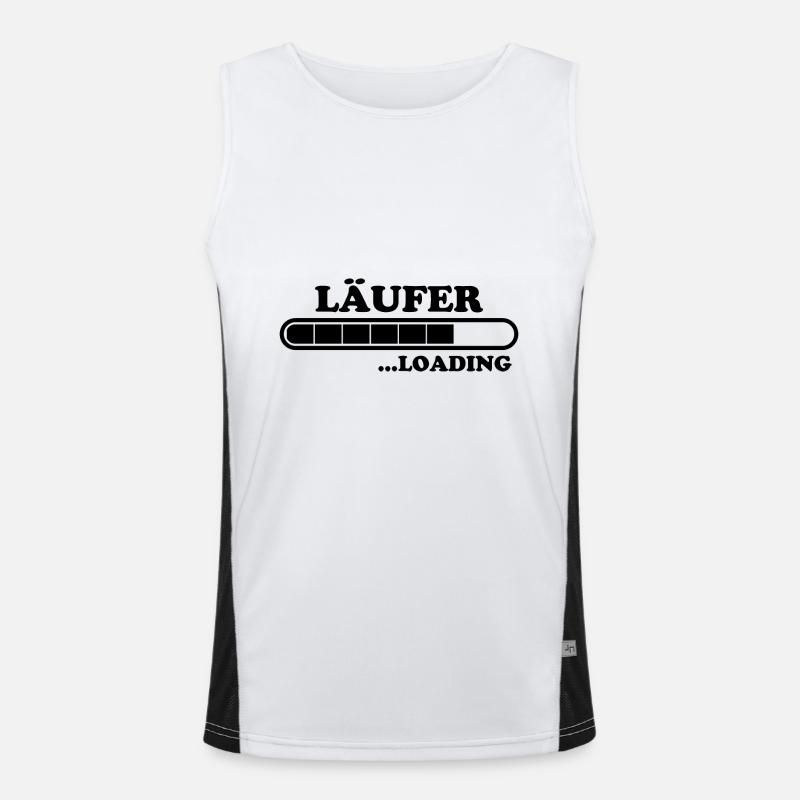 Läufer Spruch Fun Laufen Lustiges Läufer Geschenk Funktionelles Kontrast-Tank Top für Männer 