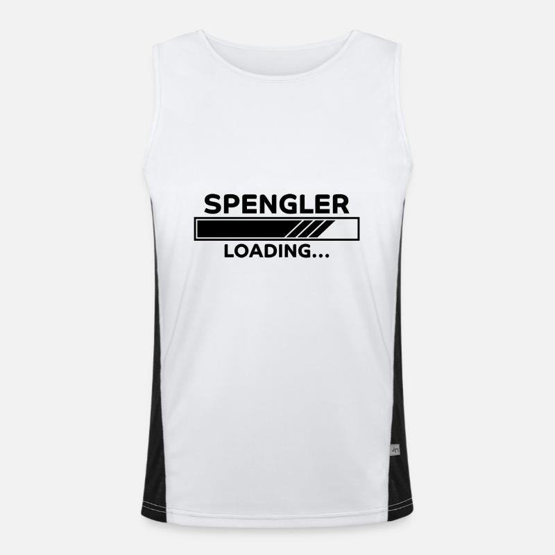 Spengler Spruch Beruf Lustiges Spengler Geschenk Funktionelles Kontrast-Tank Top für Männer 