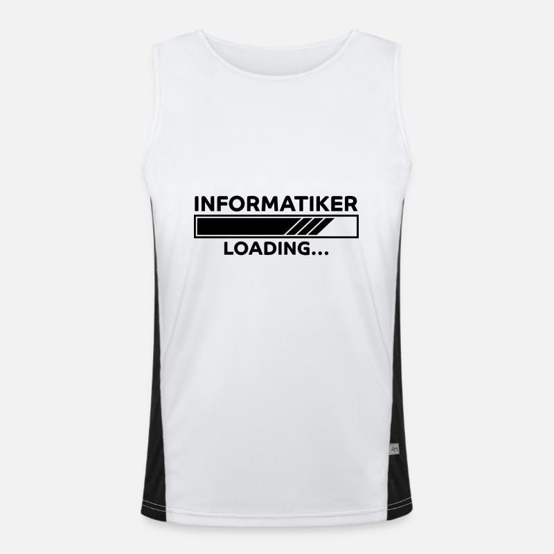 Informatiker Spruch Lustige Programmierer Geschenk Funktionelles Kontrast-Tank Top für Männer 