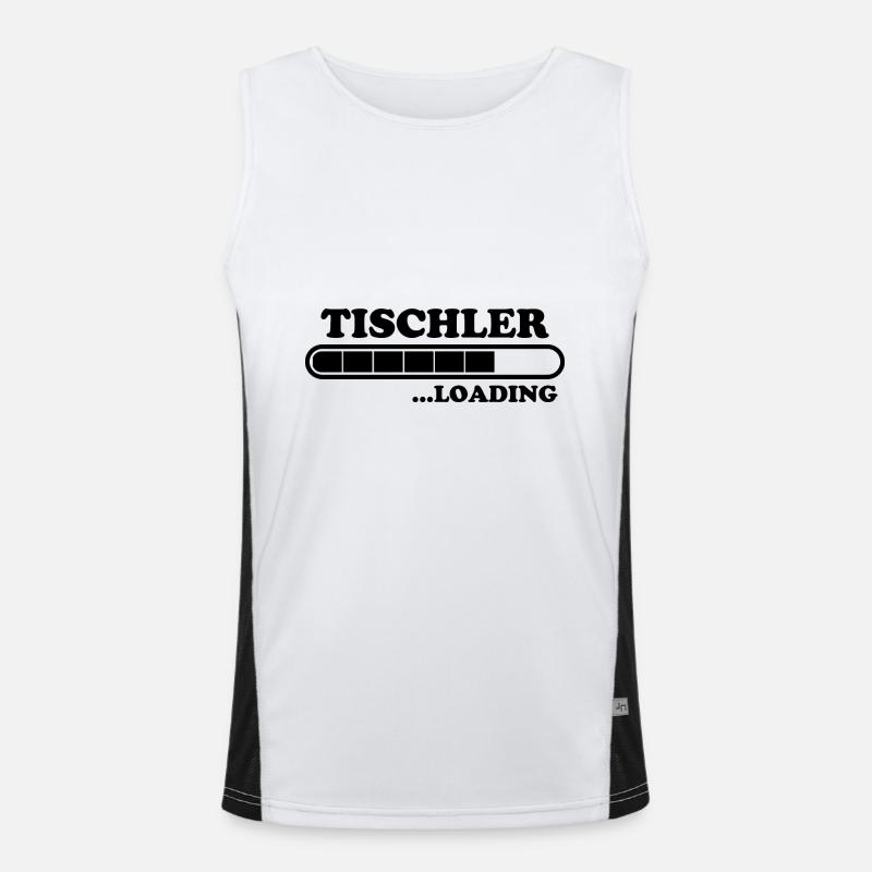 Tischler Spruch Beruf Lustiges Tischler Geschenk Funktionelles Kontrast-Tank Top für Männer 
