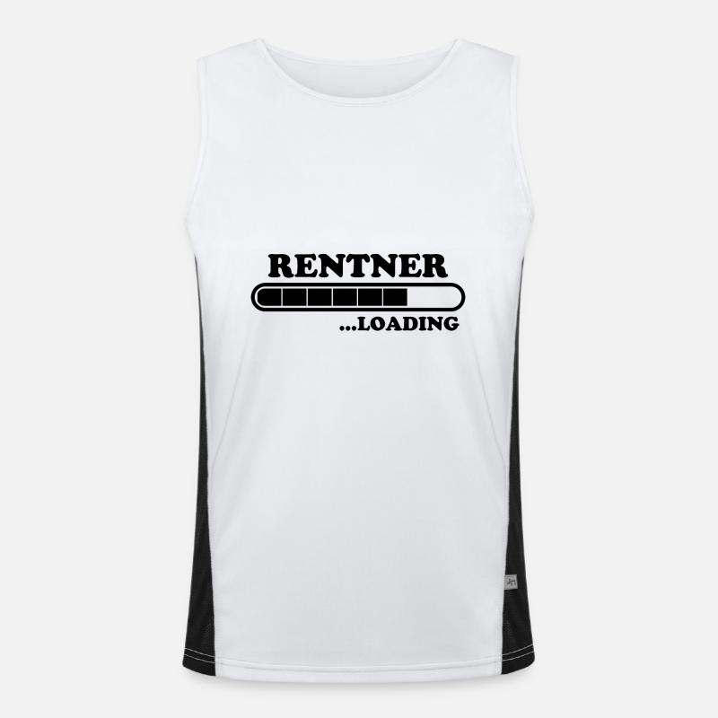 Rentner Spruch Rente Ruhestand Rentner Geschenk Funktionelles Kontrast-Tank Top für Männer 