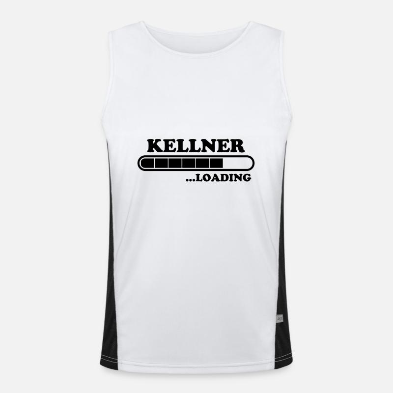 Kellner Spruch Restaurant Lustige Kellner Geschenk Funktionelles Kontrast-Tank Top für Männer 