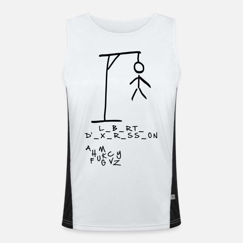 Pendu - Liberté d'expression Débardeur respirant contrasté Homme 