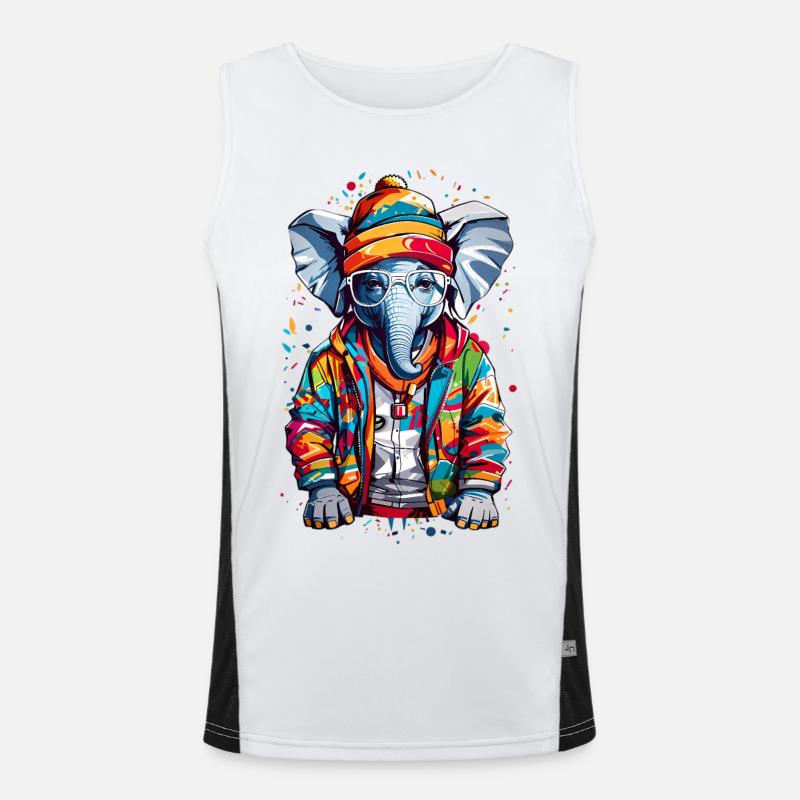 Éléphant cool Débardeur respirant contrasté Homme 