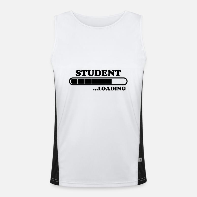 Student Spruch Uni Universität Student Geschenk Funktionelles Kontrast-Tank Top für Männer 