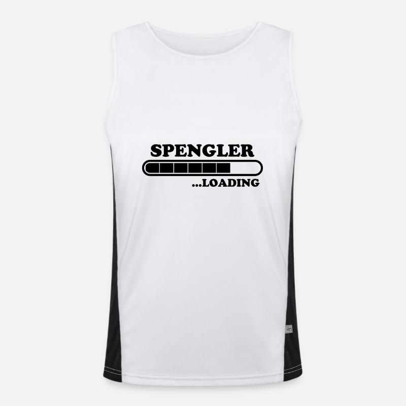 Spengler Spruch Beruf Lustiges Spengler Geschenk Funktionelles Kontrast-Tank Top für Männer 