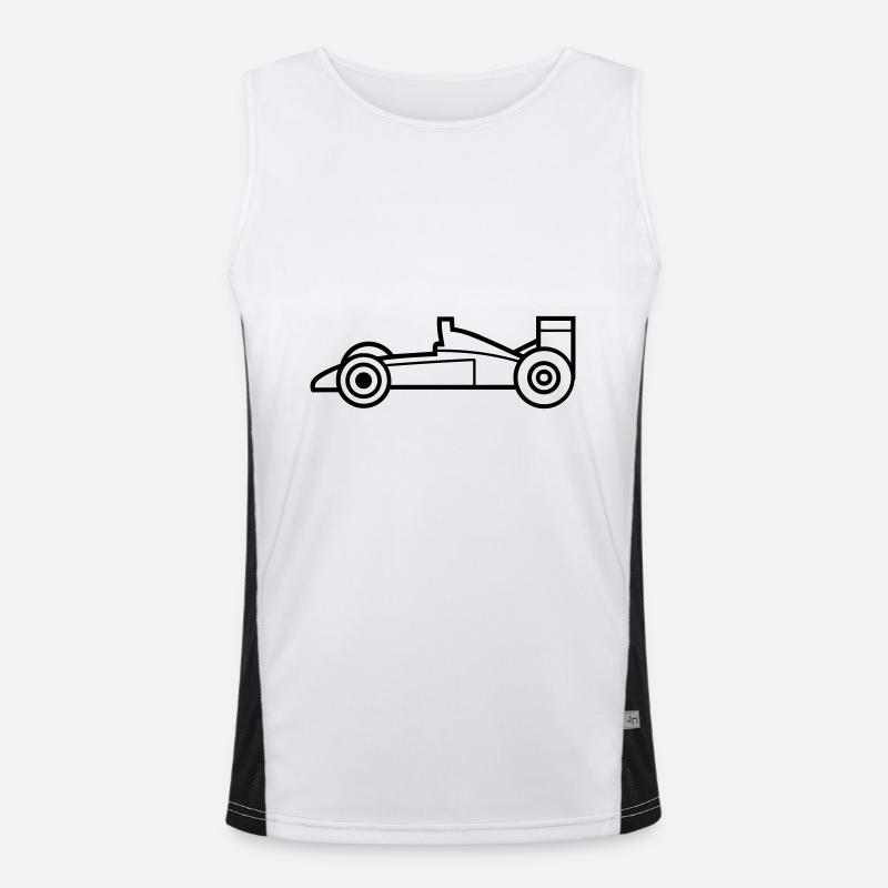 F1-Rennwagen Funktionelles Kontrast-Tank Top für Männer 