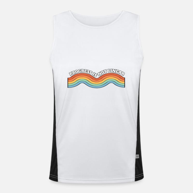 Sped Teacher Progress Is Not Linear BSBA RBT ABA Funktionelles Kontrast-Tank Top für Männer 