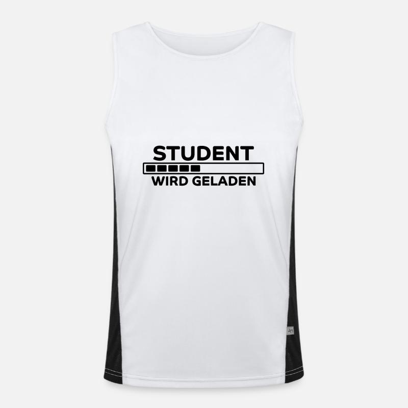 Student Spruch Uni Universität Student Geschenk Funktionelles Kontrast-Tank Top für Männer 