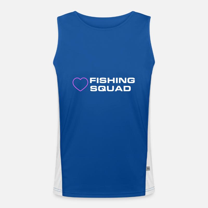 Fishing Squad Funktionelles Kontrast-Tank Top für Männer 