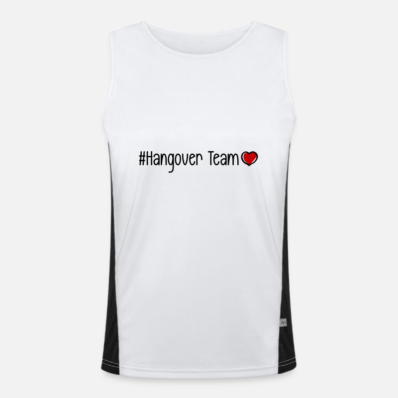 Hangover Team Herz Funktionelles Kontrast-Tank Top für Männer 