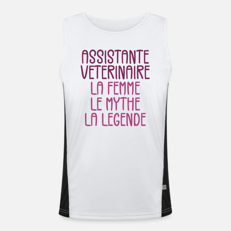 Assistante Veterinaire Débardeur respirant contrasté Homme 
