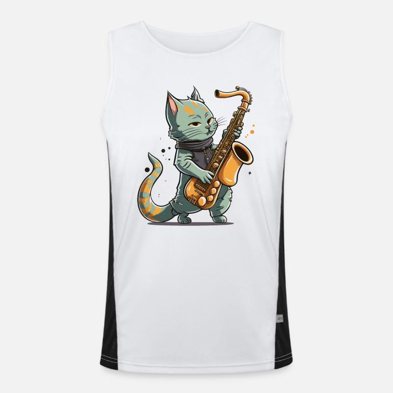 Jammin with Jazz Men's Functional Contrast Tank Top 