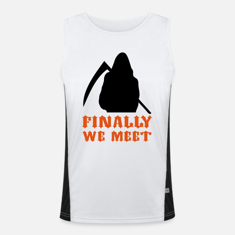 Sensenmann / Reaper / final / Tod Funktionelles Kontrast-Tank Top für Männer 