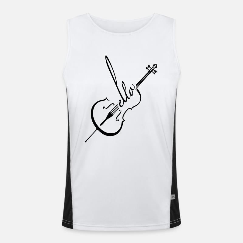 Violoncello Funktionelles Kontrast-Tank Top für Männer 