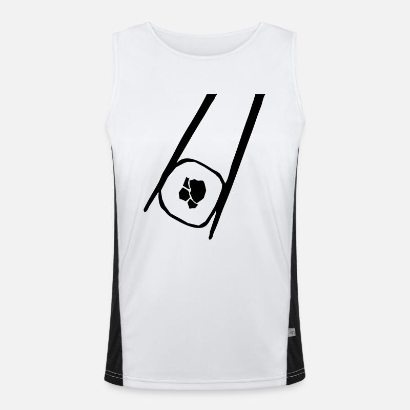 sushi_sticks_02_1clr Men's Functional Contrast Tank Top 