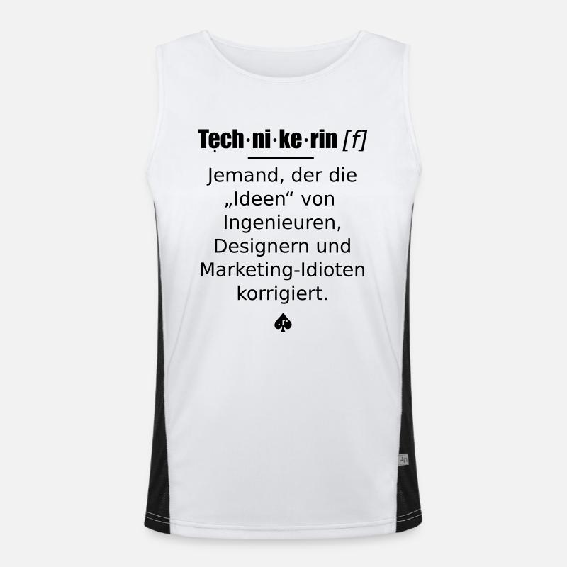 Technikerin Funktionelles Kontrast-Tank Top für Männer 