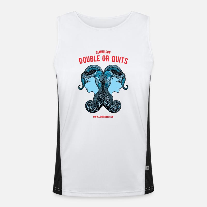 Gemini Sun Bright Men's Functional Contrast Tank Top 