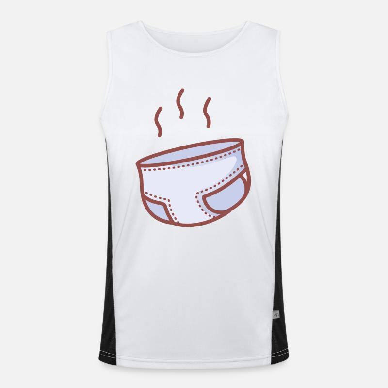 Windel Funktionelles Kontrast-Tank Top für Männer 