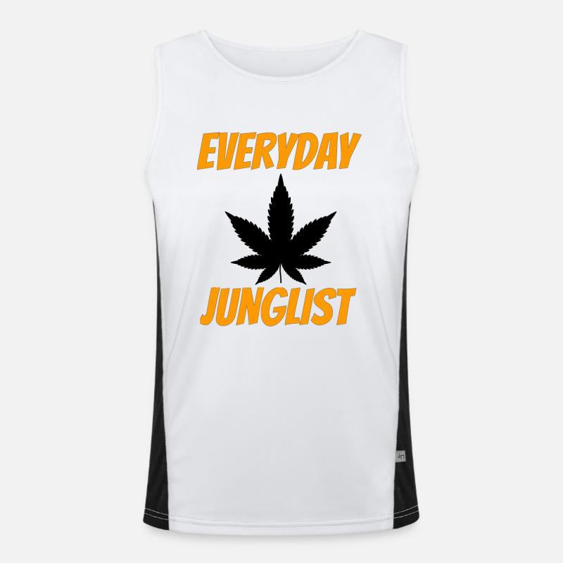Junglist Hemd Funktionelles Kontrast-Tank Top für Männer 