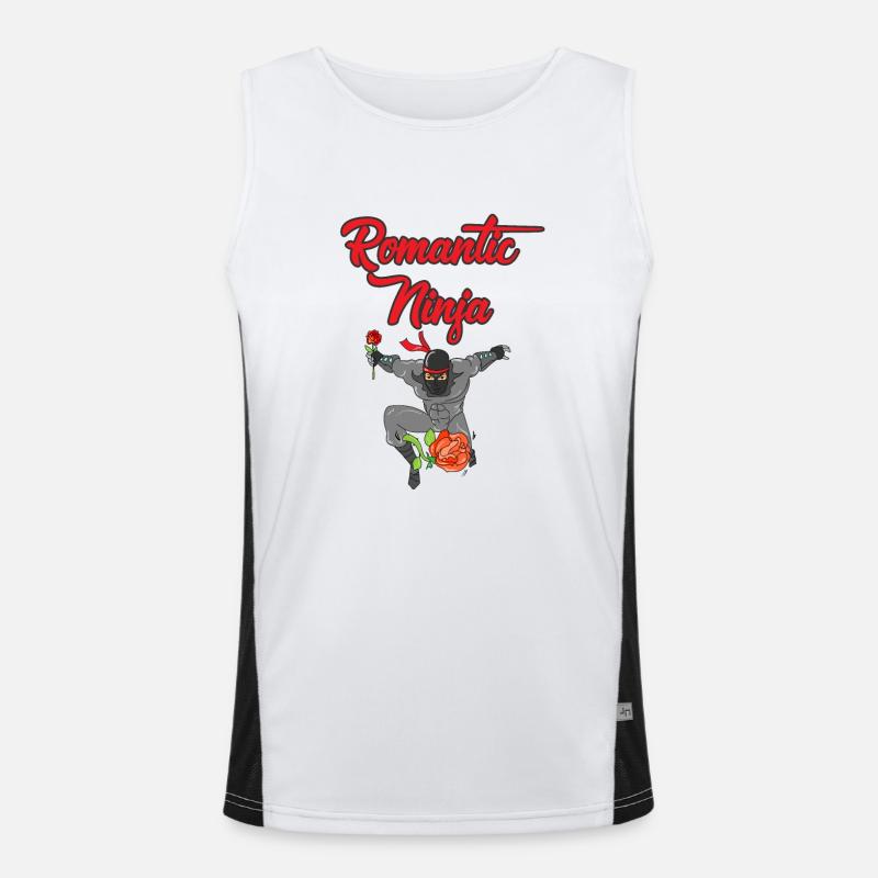Romantic Ninja Men's Functional Contrast Tank Top 