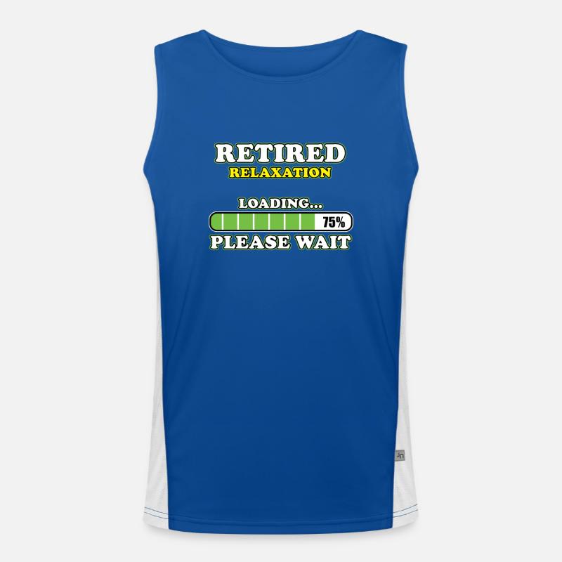 Retired Loading Men's Functional Contrast Tank Top 