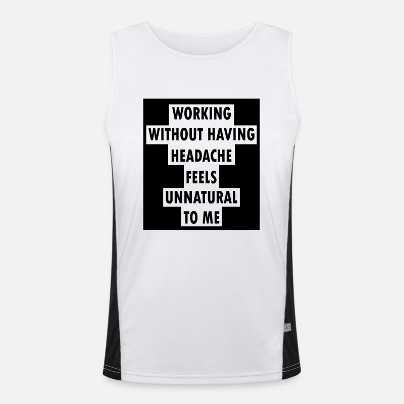 Headache Headache Mirgäne Gift Learn Men's Functional Contrast Tank Top 