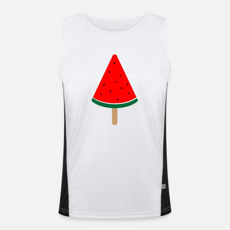 Pastèque Popsicle Summer Par Melon Merch Débardeur respirant contrasté Homme 
