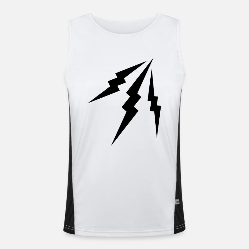 lightning Funktionelles Kontrast-Tank Top für Männer 