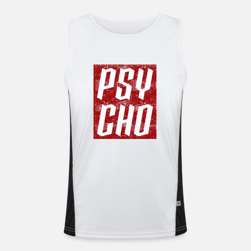 Psycho design Men's Functional Contrast Tank Top 